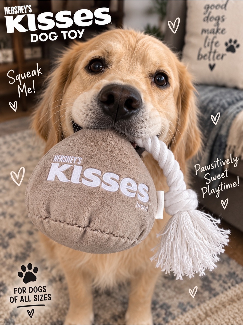 Hershey’s Kisses Dog Toy 🐾🍫